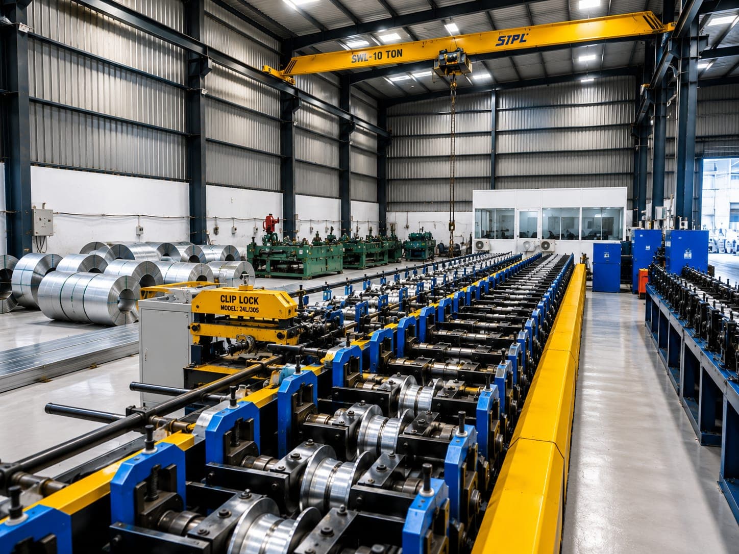 Speco Steel manufacturing facility — precision fabrication of fuel station roofing and ceiling systems