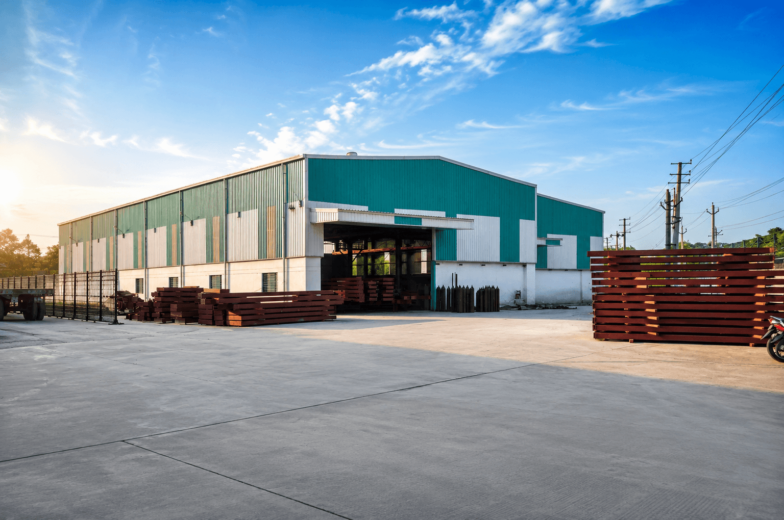 Speco Steel factory exterior — India's leading petrol pump roofing and ceiling systems manufacturer